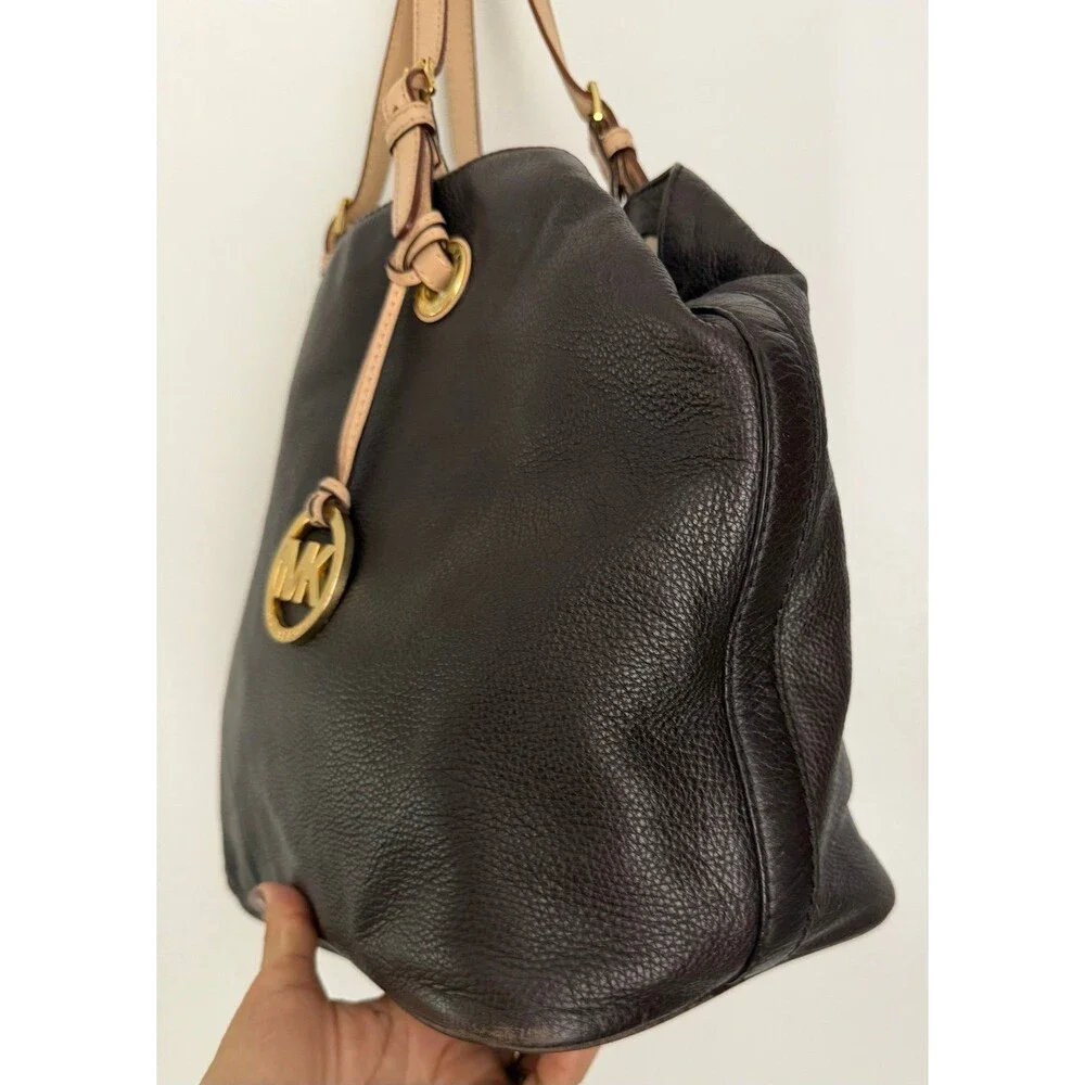 Michael Kors Brown Leather Shoulder Bag
